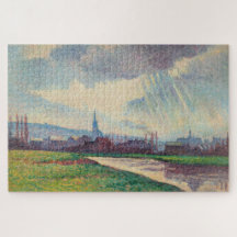 Landschaft mit Fluss (von Maximilien Luce)