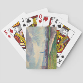 Landschaft mit Fluss (von Maximilien Luce) Spielkarten