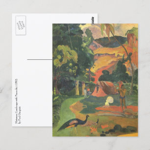 Landschaft mit Friedensstiften von Paul Gauguin Postkarte