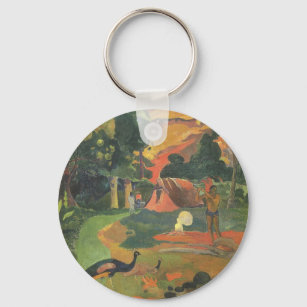 Landschaft mit Friedensstiften von Paul Gauguin Schlüsselanhänger