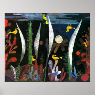 Landschaft mit gelben Vögeln Paul Klee Poster