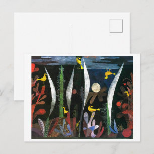 Landschaft mit gelben Vögeln Paul Klee Postkarte