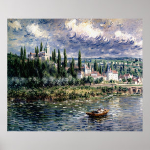 Landschaft mit Gewitter Poster