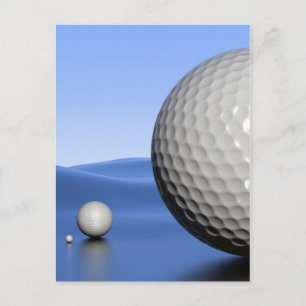 Landschaft mit Golfplätzen Postkarte