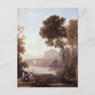 Landschaft mit Hagar und dem Engel, 1646 Postkarte