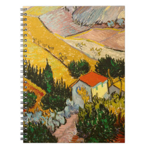 Landschaft mit Haus und PflügerVincent van Gogh  Notizblock