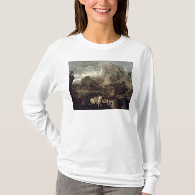 Landschaft mit Herkules und Cacus, c.1656 T-Shirt (Vorderseite)