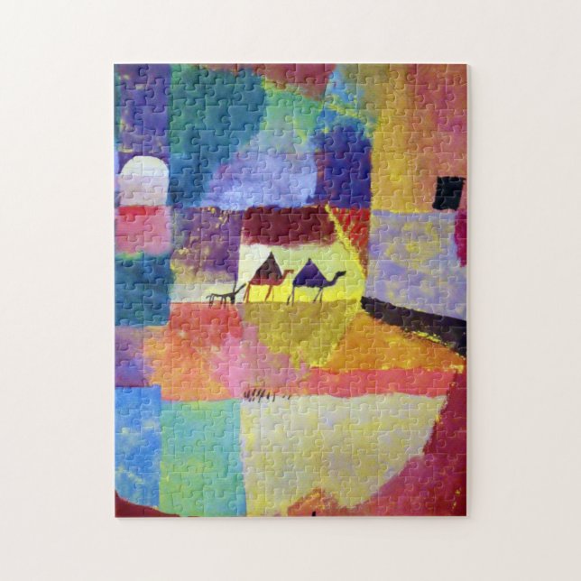 Landschaft mit Kamelen, Paul Klee Puzzle (Vertikal)