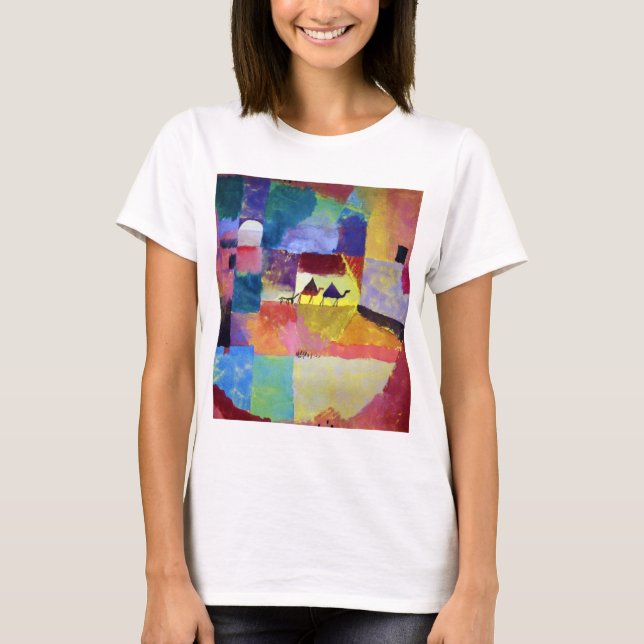 Landschaft mit Kamelen, Paul Klee T-Shirt (Vorderseite)