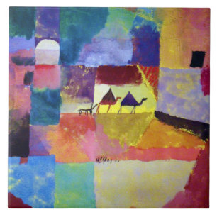Landschaft mit Kameln, Paul Klee Fliese