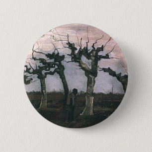 Landschaft mit Kopfweiden 1883 Button