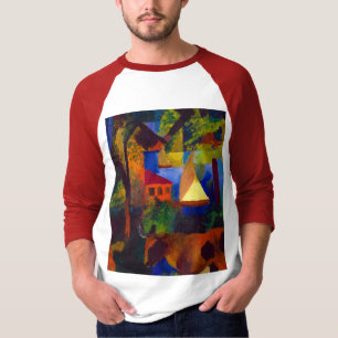 Landschaft mit Kühen, 1914 von August Macke T-Shirt