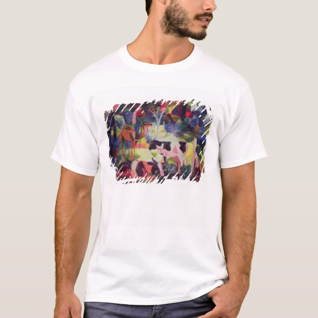 Landschaft mit Kühen und einem Kamel T-Shirt (Vorderseite)