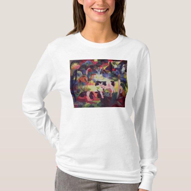 Landschaft mit Kühen und einem Kamel T-Shirt (Vorderseite)
