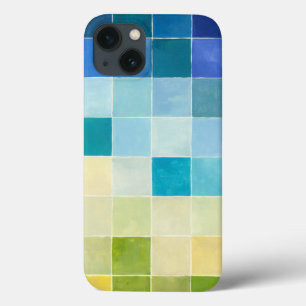Landschaft mit mehrfarbigen Pixilated Quadraten Case-Mate iPhone Hülle