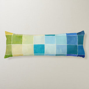 Landschaft mit mehrfarbigen Pixilated Quadraten Seitenschläferkissen