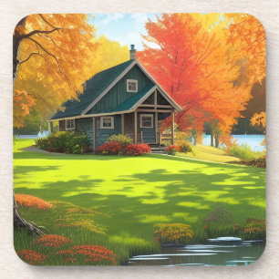 Landschaft mit Natur-Hintergrund-46556 Getränkeuntersetzer