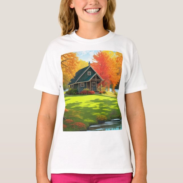 Landschaft mit Natur-Hintergrund-46556 T-Shirt (Vorderseite)