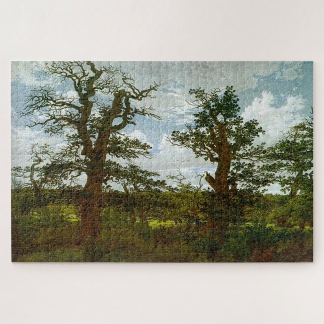 Landschaft mit Oak Trees - Caspar David Friedrich Puzzle (Horizontal)