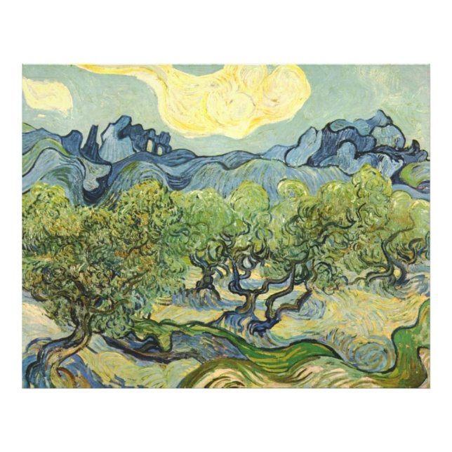 Landschaft mit Olive Vincent Willem van Gogh Fotodruck (Vorne)