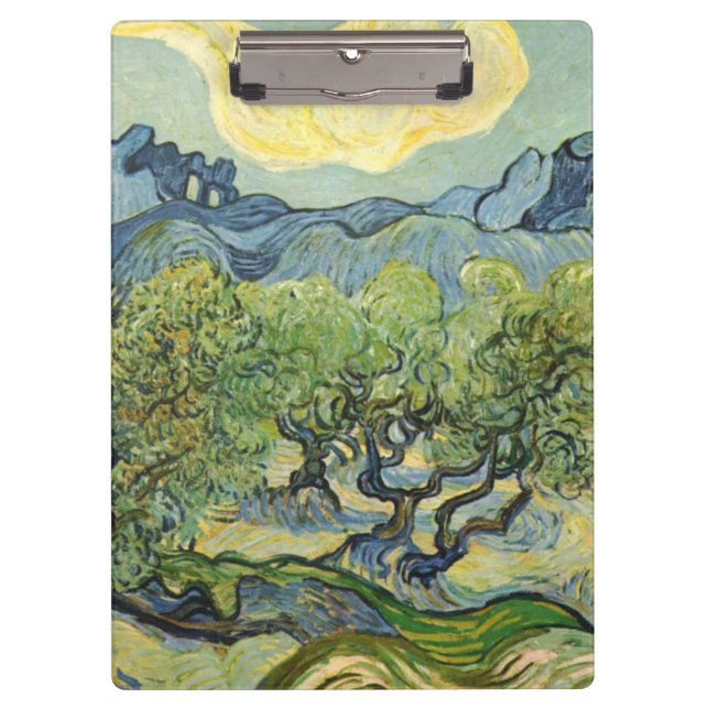 Landschaft mit Olive Vincent Willem van Gogh Klemmbrett (Vorderseite)