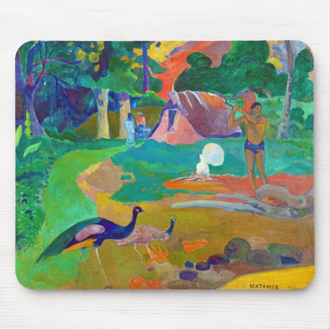 Landschaft mit Peakocks, Gauguin Mousepad (Vorne)