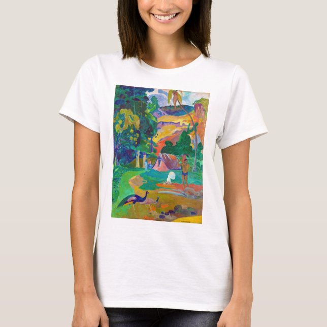 Landschaft mit Peakocks, Gauguin T-Shirt (Vorderseite)