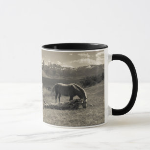 Landschaft mit Pferden Tasse