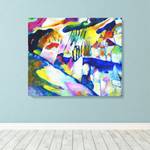 Landschaft mit Regen von Wassily Kandinsky Leinwanddruck