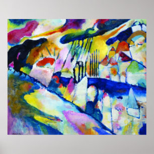 Landschaft mit Regen von Wassily Kandinsky Poster