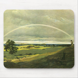 Landschaft mit Regenbogen (von Caspar David Friedr Mousepad