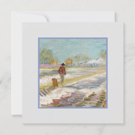 Landschaft mit Schnee, Van-Gogh-Karte Karte