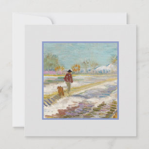 Landschaft mit Schnee, Van-Gogh-Karte Karte