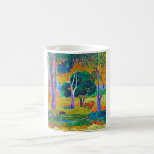 Landschaft mit Schweinefleisch und Pferd, Gauguin Kaffeetasse