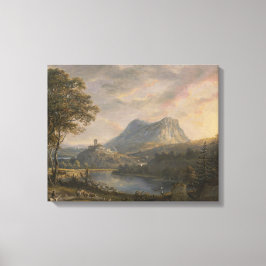 Landschaft mit See - Paul Sandby - c1808 Leinwanddruck