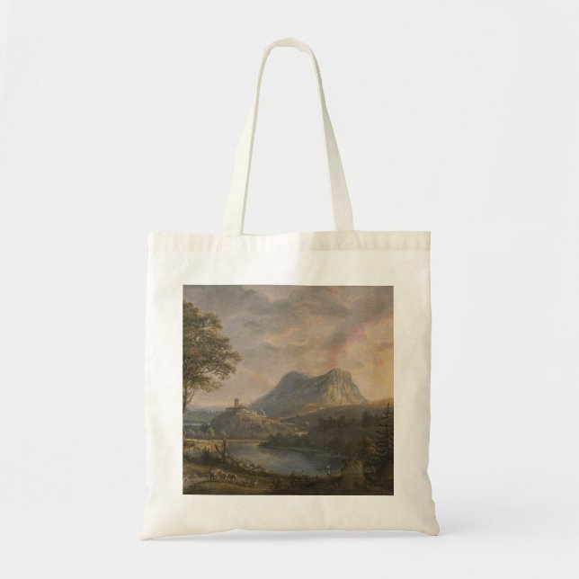 Landschaft mit See - Paul Sandby - c1808 Tragetasche (Vorne)