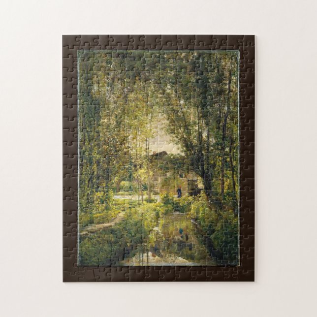 Landschaft mit Sonnenlicht - Dabigni Kunst Puzzle (Vertikal)