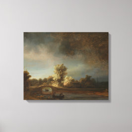 Landschaft mit Steinbrücke - Rembrandt - c1638 Leinwanddruck