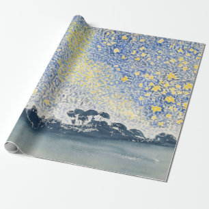 Landschaft mit Sternen Gemälde von Henri-Edmond Cr Geschenkpapier