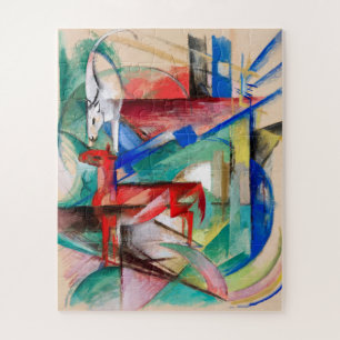 Landschaft mit Tieren von Franz Marc Puzzle