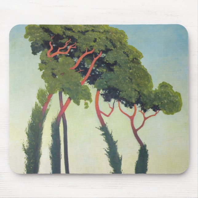 Landschaft mit Trees, 1911 Mousepad (Vorne)