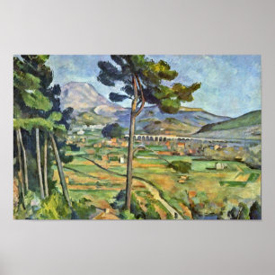 Landschaft mit Viaduct (Mont Sainte-Victoire) Poster