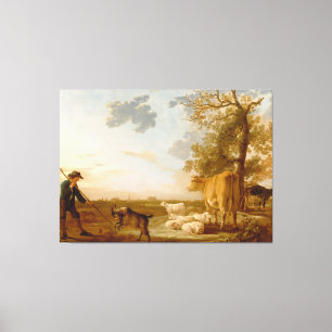 Landschaft mit Vieh Aelbert Cuyp Leinwanddruck