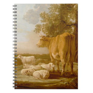 Landschaft mit Vieh Aelbert Cuyp Notizblock