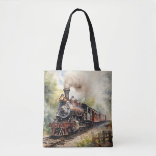 Landschaft mit viktorianischer Eisenbahn