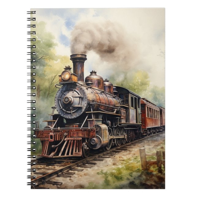 Landschaft mit viktorianischer Eisenbahn Notizblock (Vorderseite)