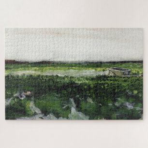 Landschaft mit Wheelbarrow Vincent Van Gogh Puzzle