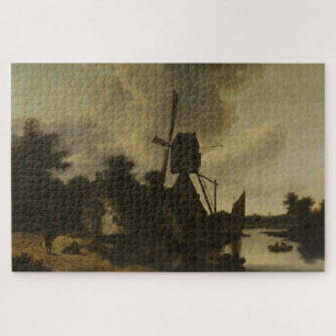 Landschaft mit Windmühle - Salomon Rombouts Puzzle