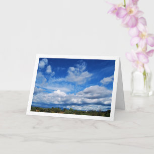 Landschaft mit Wolken Karte