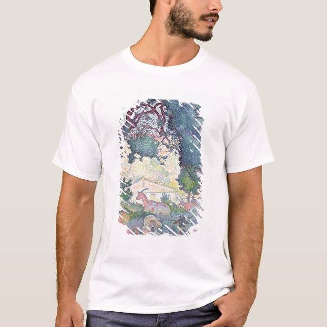 Landschaft mit Ziegen, 1895 T-Shirt (Vorderseite)